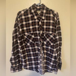Wilderness plaid button up men’s shirt